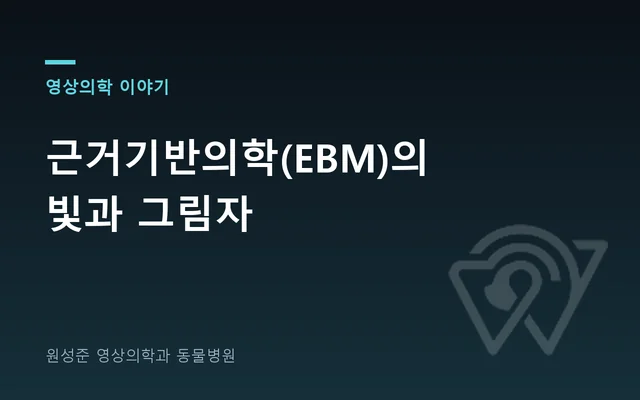 근거기반의학(EBM)의 빛과 그림자